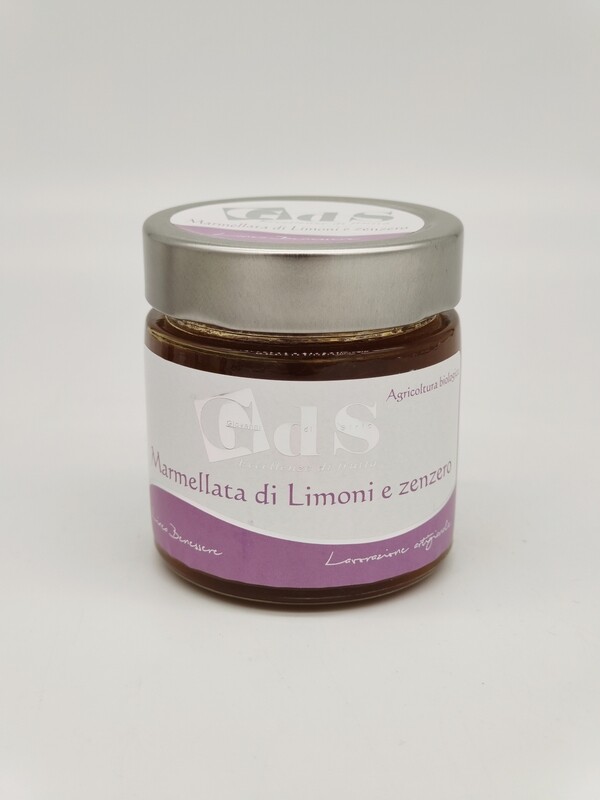Marmellata di Limoni e zenzero BIOLOGICA 230 g