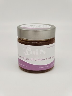 Marmellata di Limoni e zenzero BIOLOGICA 230 g