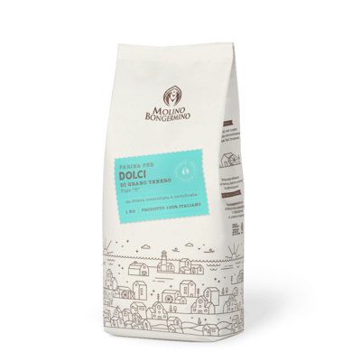 FARINA DI GRANO TENERO TIPO &quot;0&quot; per dolci 1 kg