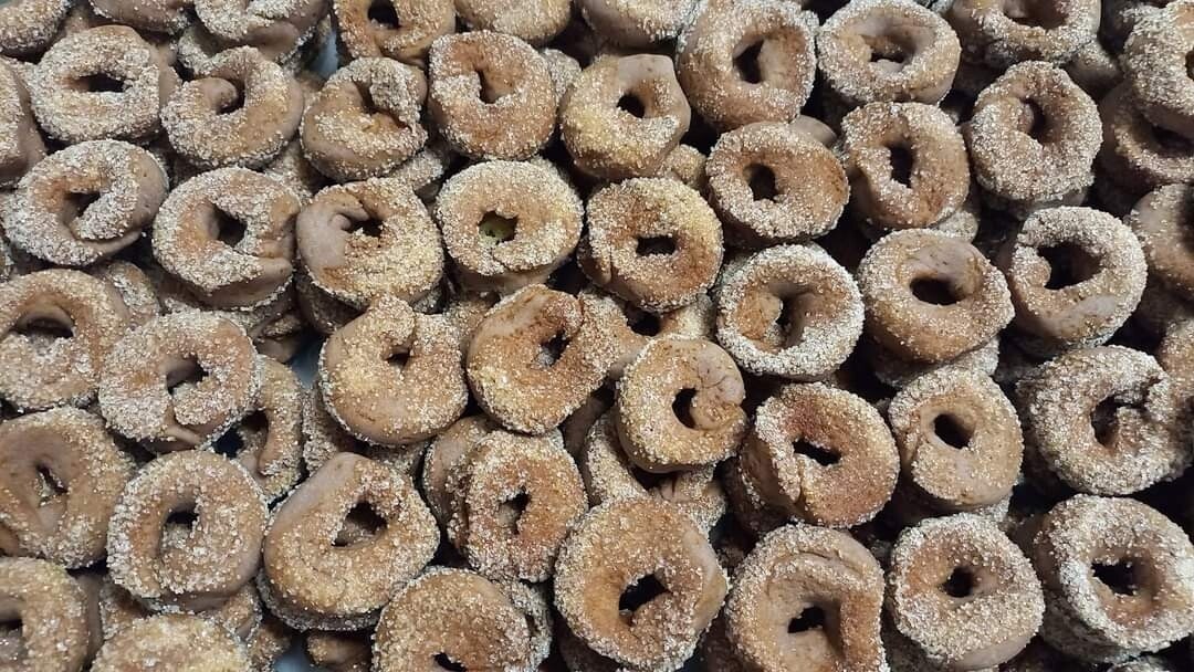 Taralli dolci con mandorla