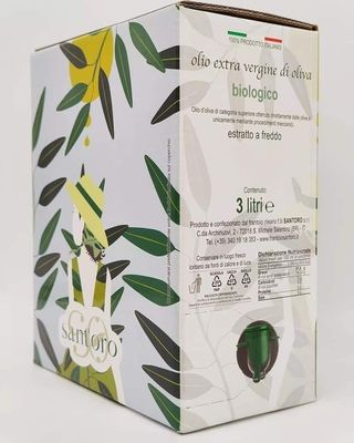 Bag in box 3 lt  -  OLIVATE Monocultivar LECCINO biologico - Olio EVO 2024/25