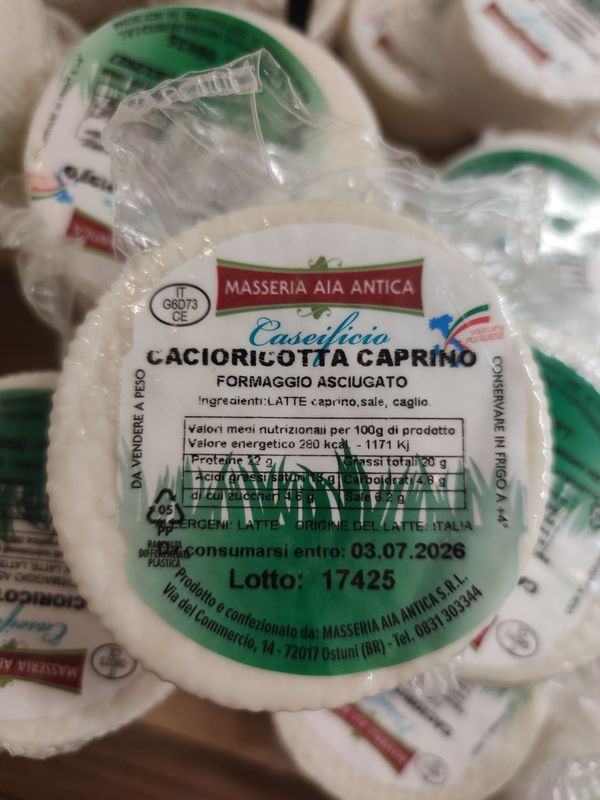 Cacioricotta Caprino 250 gr