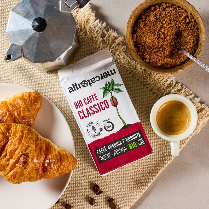 Caffè miscela Biocaffè classico macinato per moka 250 gr