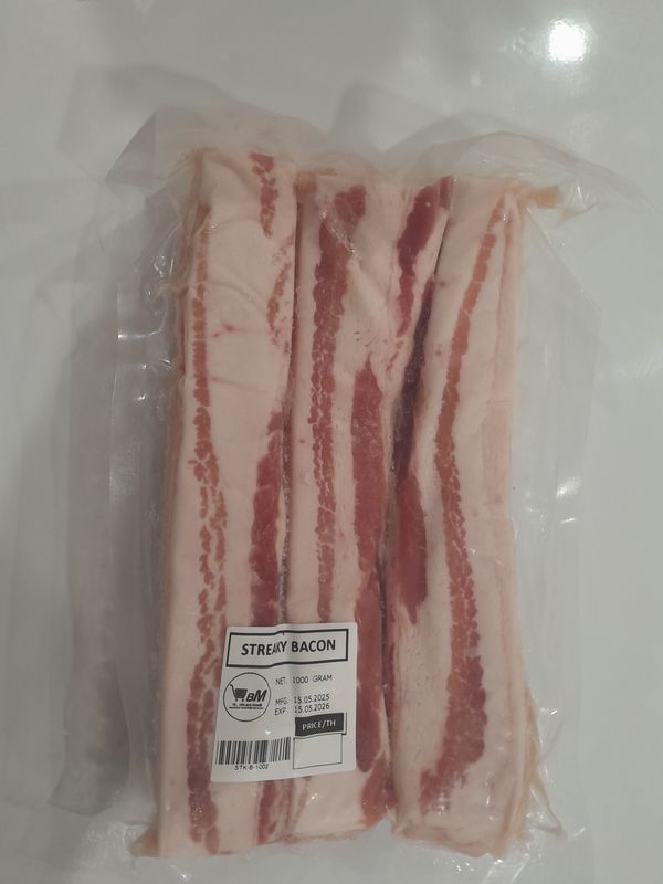 AAA Streaky Bacon Non-Smoked 1kg