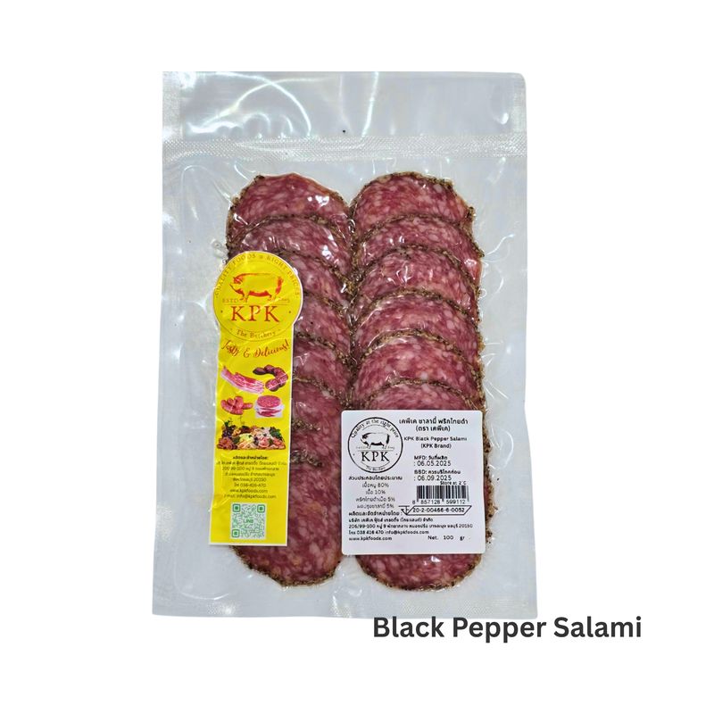 S-Black Pepper Salami 100g