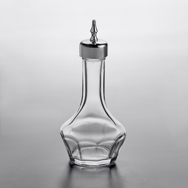 Barfly 1.7 oz. Glass Bitters Bottle with Threaded Stainless Steel Top