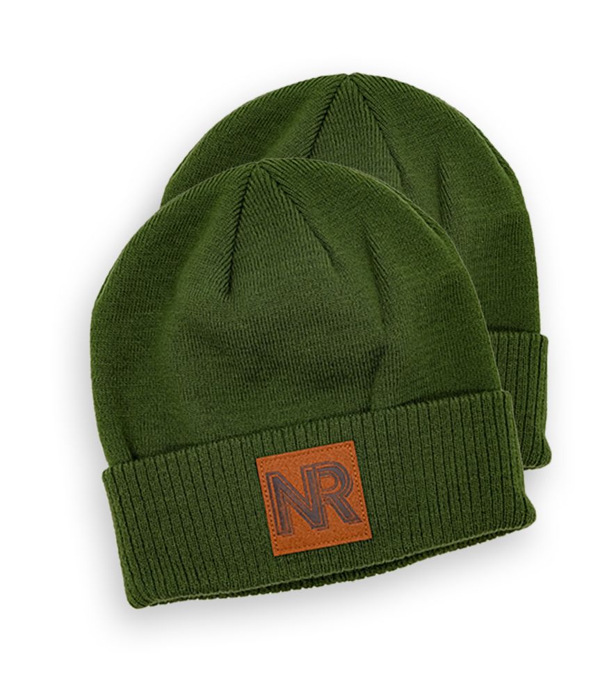 New Riff Leather Patch Beanie New Riff Leather Patch Beanie