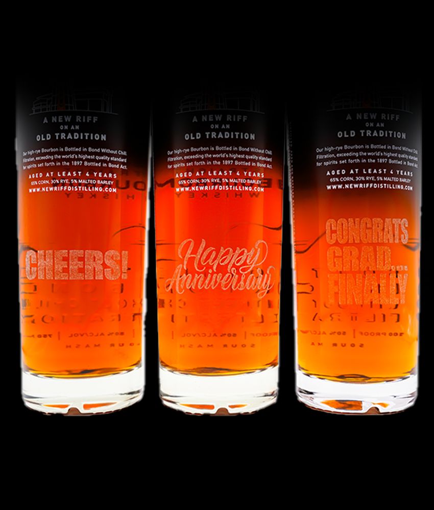 Custom Etched Bottle with Unique Message!