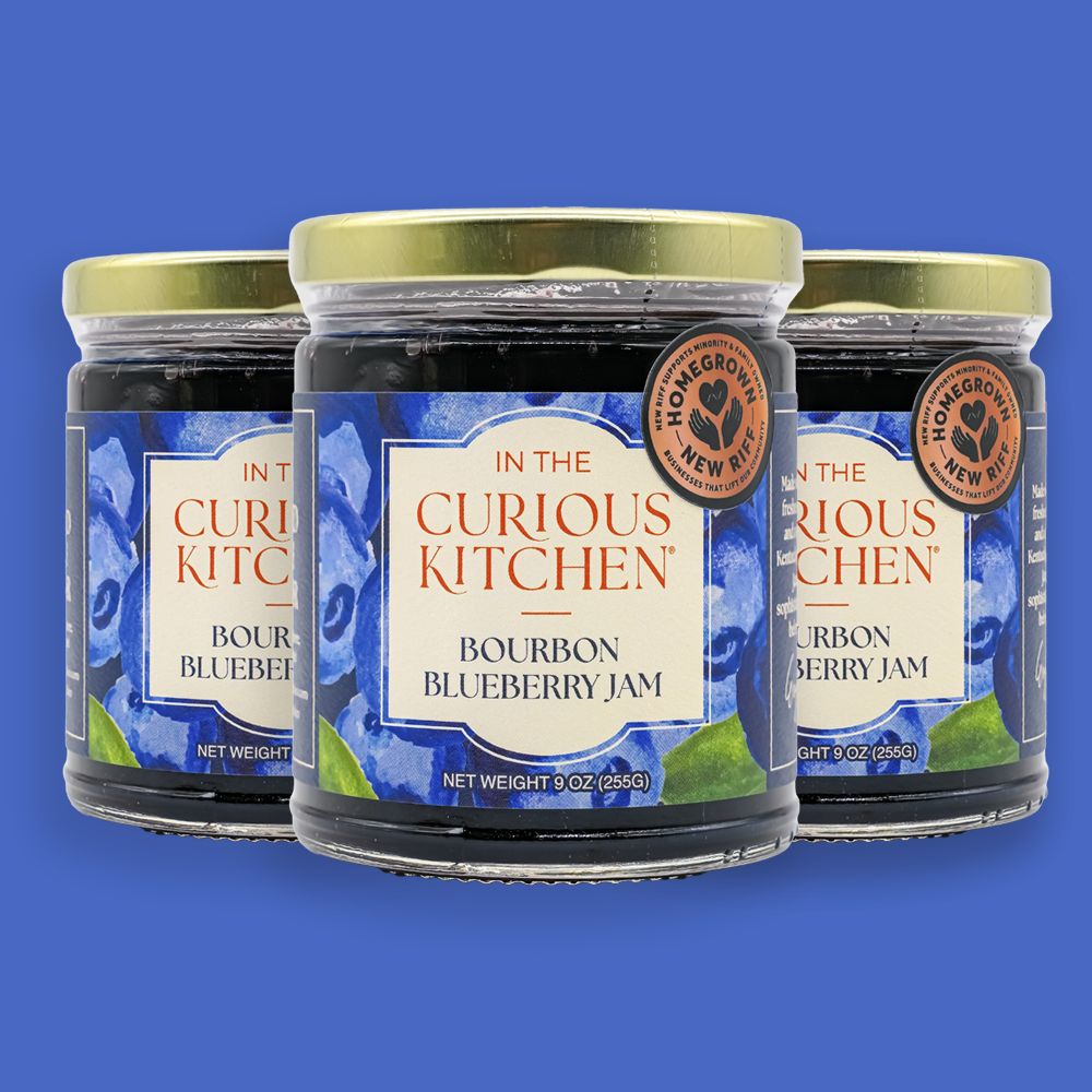 In the Curious Kitchen-Bourbon Blueberry Jam