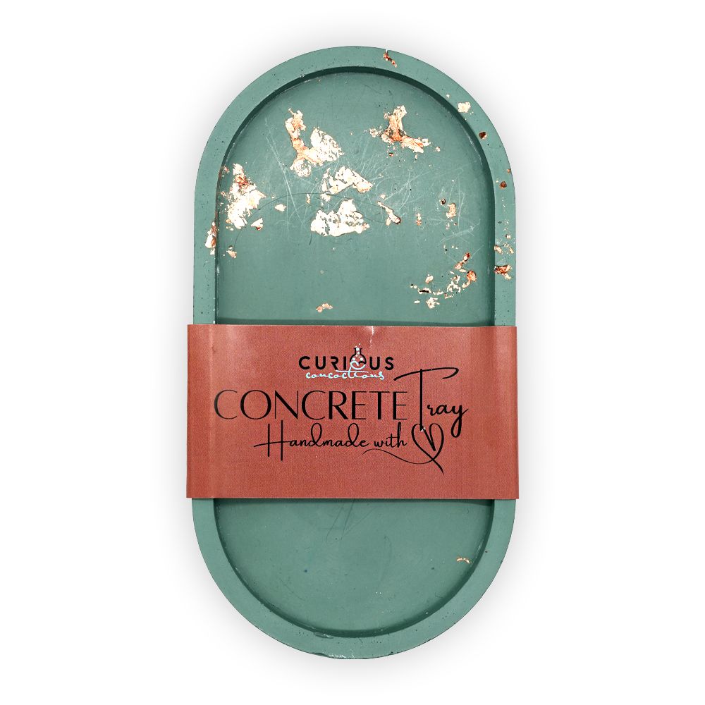 Concrete Oval Trinket Tray Concrete Oval Trinket Tray