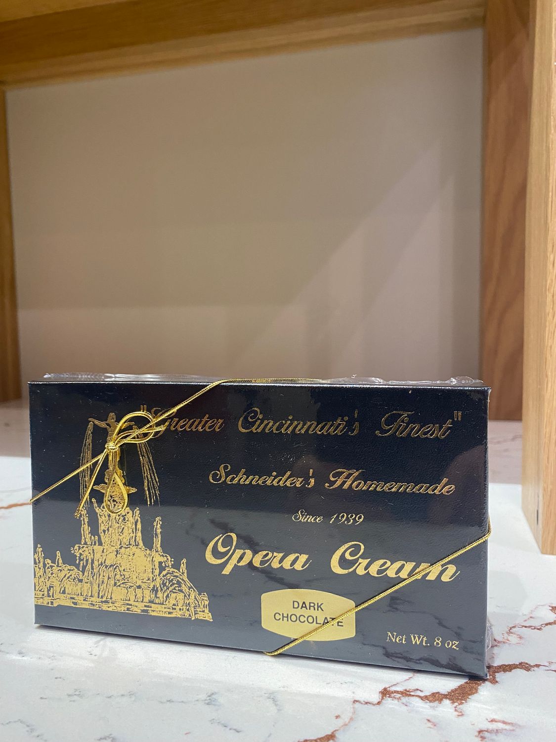 Schneider's Sweet Shop, name: Dark Chocolate Opera Cream. 8oz