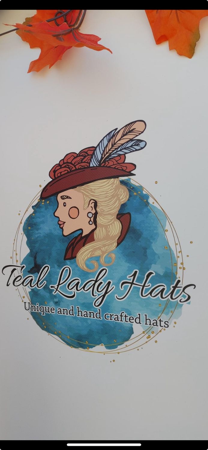 Teal Lady Hats.  (Custom)