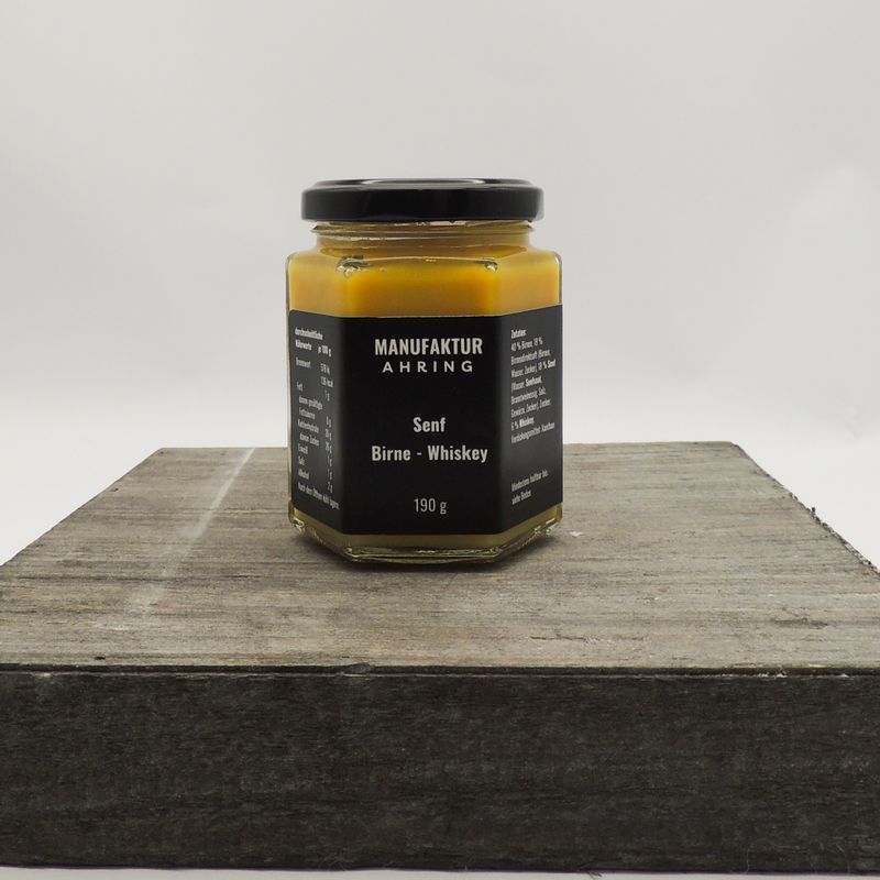 Senf Birne-Whiskey