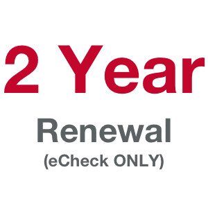 2 Term (Year) Membership - Prior Member [eCheck ONLY!]