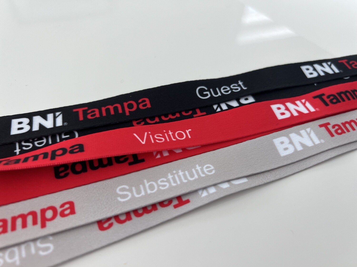 Visitor/Guest/Substitute Name Badge Lanyards 10 Each