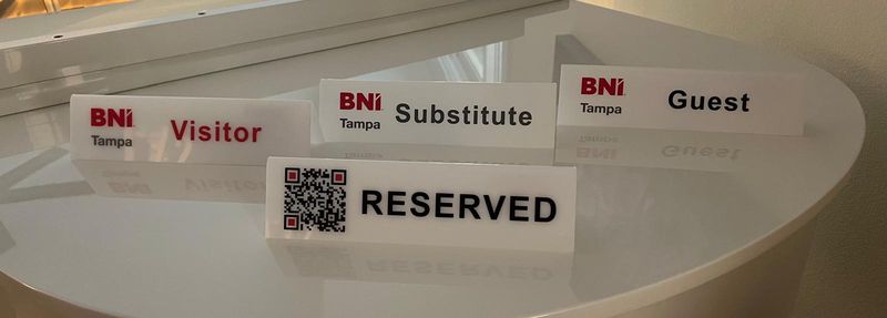 Visitor Table Tents