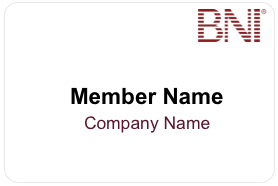 BNI Name Badges E2