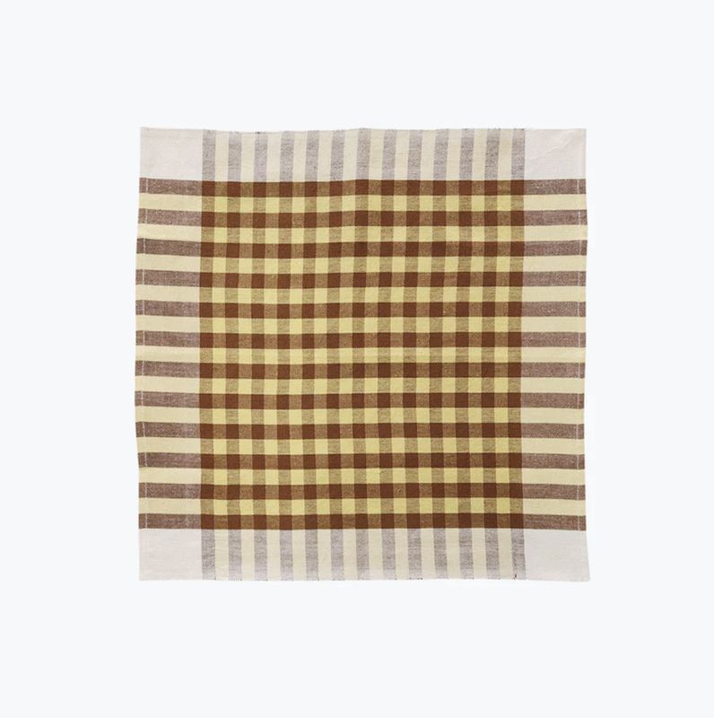 Grid Napkin Pair | Pineapple