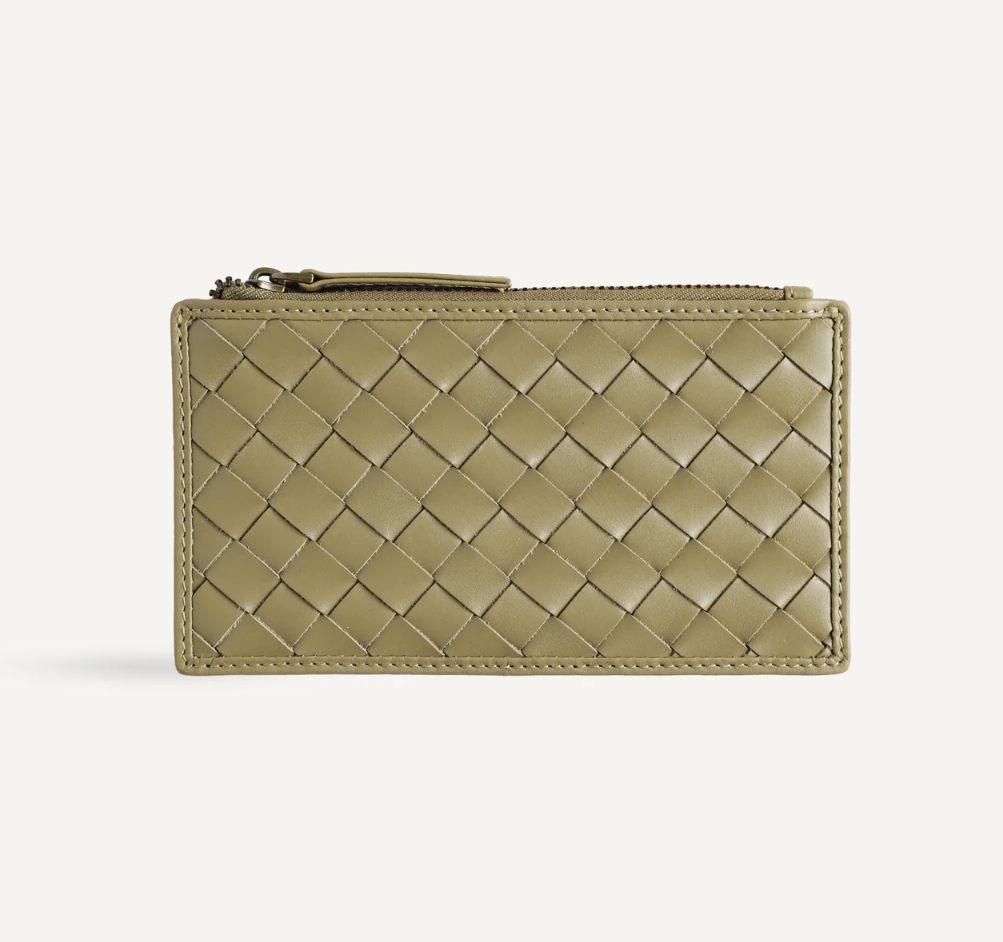 Odin Card Case | Carré Weave, Colour: Sage