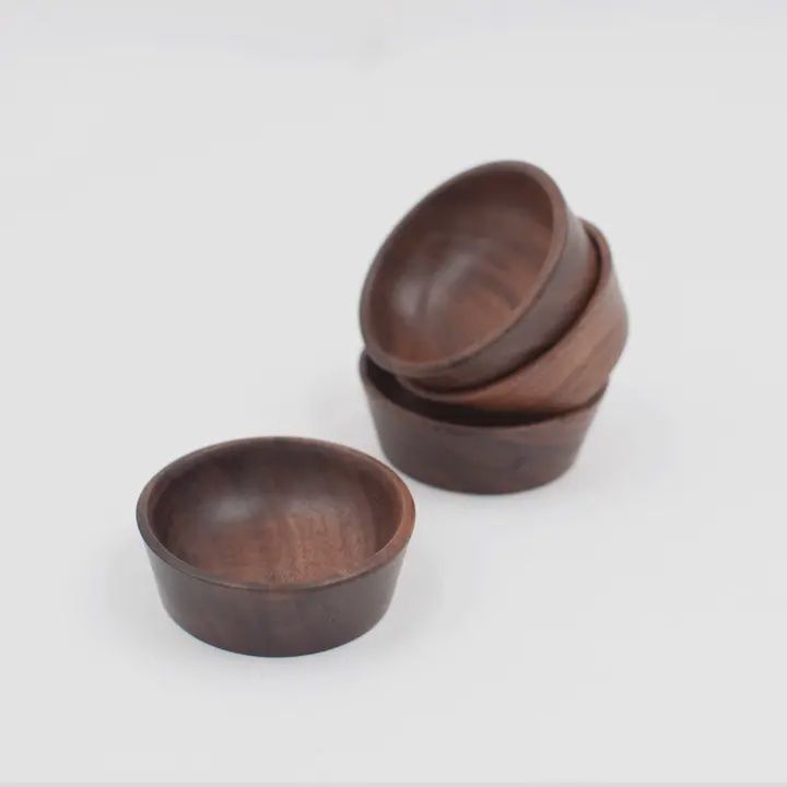 2&quot; Walnut Wood Small Condiment Cup