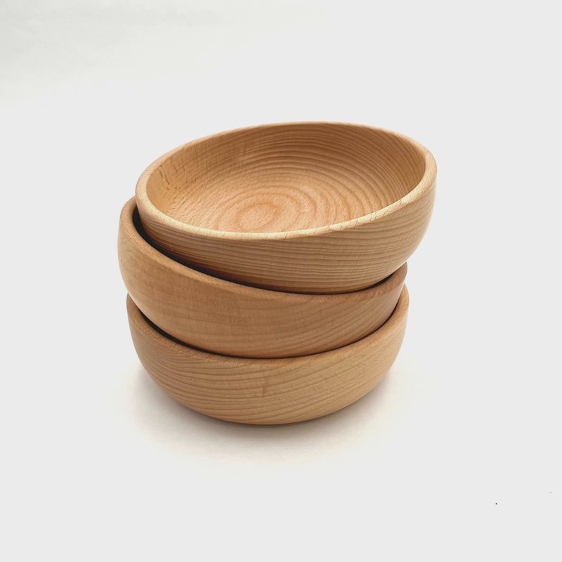 6&quot; Beech Wood Snack Bowl