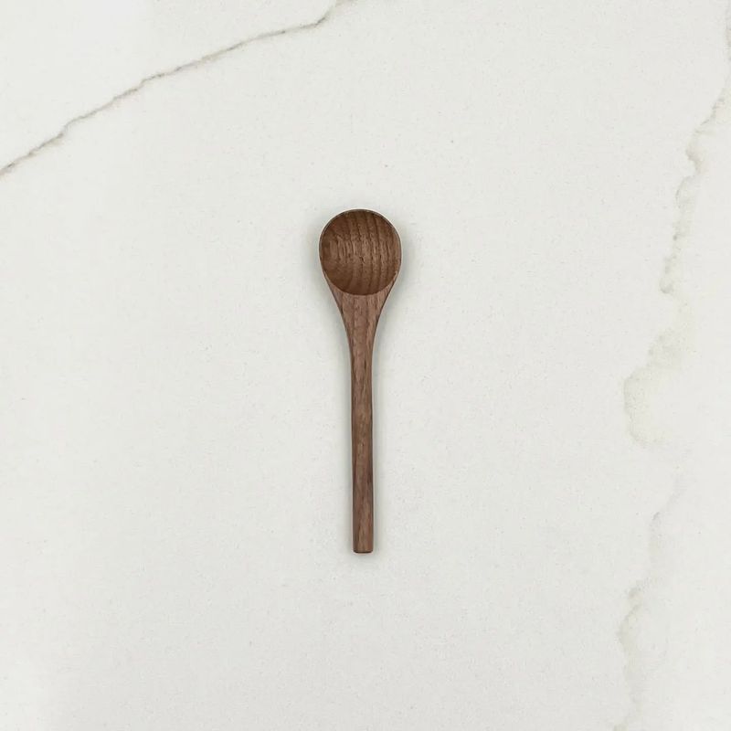 4&quot; Walnut Wood Tiny Spoon