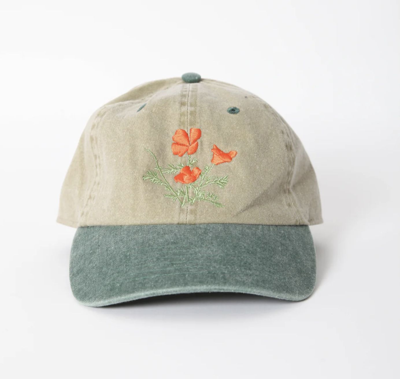 Poppy Cap, Colour: Two Tone Green
