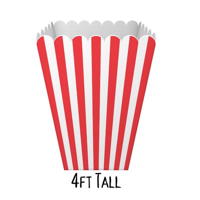 ​Jumbo Popcorn Holder – 4ft Tall (Balloon Fillable)