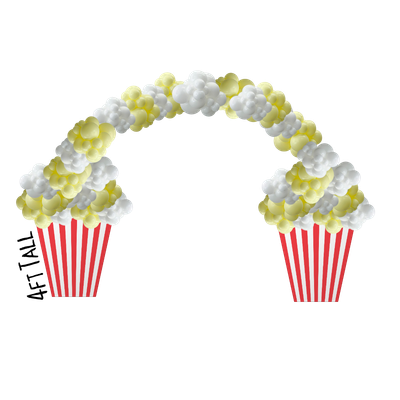 ​Popcorn Buckets with Balloon Arch Rental
