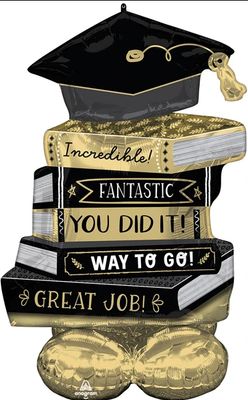 45 Inch Airloonz Graduation Books Air-Fill Balloon