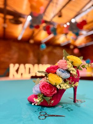 Shoe Floral Centerpiece Shoe Floral Centerpiece