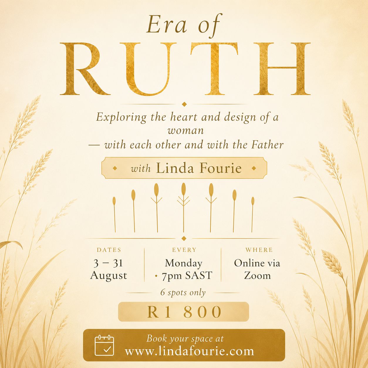 "Era of Ruth" - A Group Coaching Course for Women August 2026 On Zoom