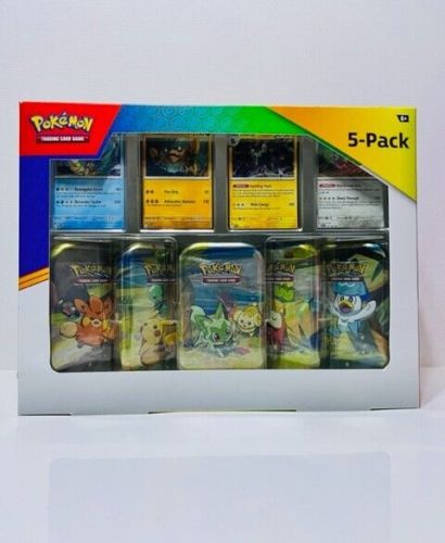 Pokemon Paldea Costco 5 Tin Pack