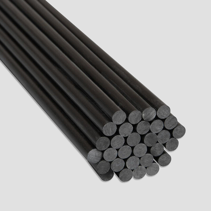 Carbon Fiber Rods 4mm Length 500mm Pultrusion Solid Carbon Fiber Rods 5pcs