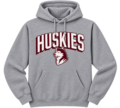 Grey Huskies Hoodie