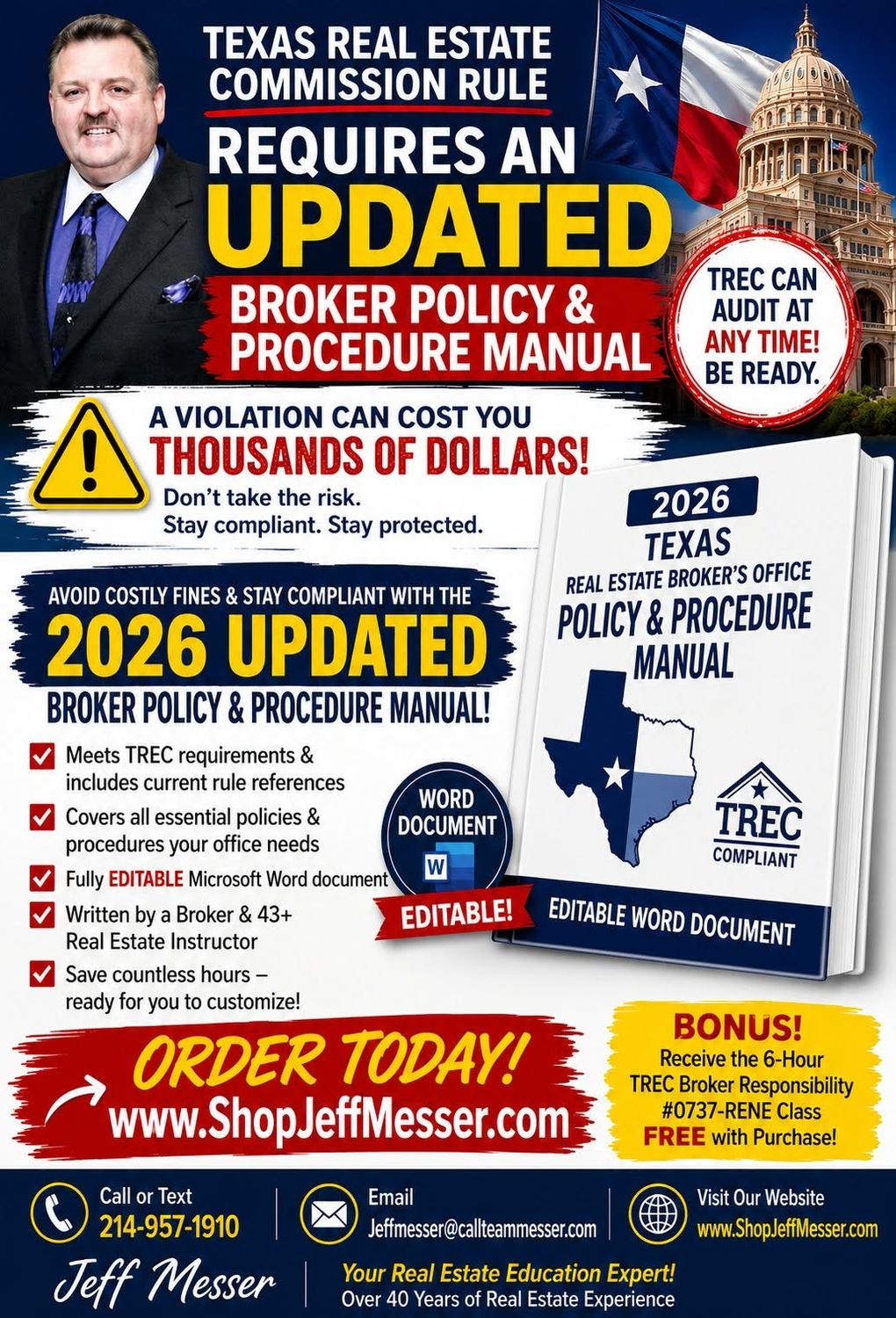 Texas Broker Policy &amp; Procedure Manual