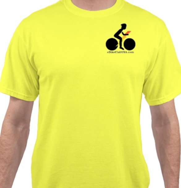 Neon Yellow eBikeClubUSA.com Riding T-Shirt!