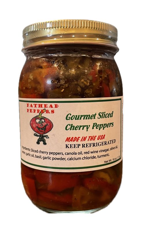Gourmet Sliced Cherry Peppers - 16 oz.
