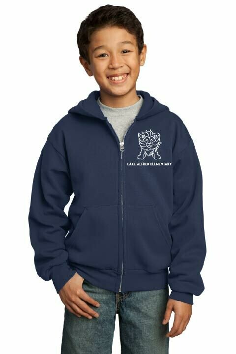 Essential Full Zip Youth Hooded Sweatshirts