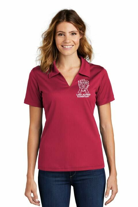 Sport-Tek® Ladies Dri-Mesh® V-Neck Polo