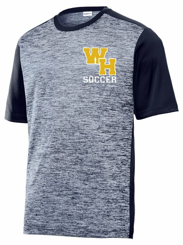 Sport-Tek® PosiCharge® Electric Heather Colorblock Tee - WH Soccer