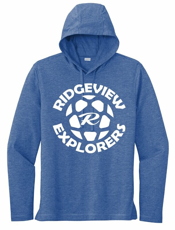 Sport-Tek PosiCharge Tri-Blend Wicking Long Sleeve Hoodie - Explorer Logo