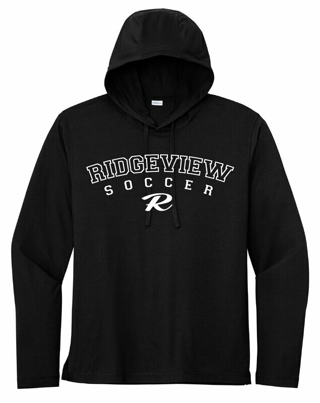 Sport-Tek PosiCharge Tri-Blend Wicking Long Sleeve Hoodie -R Soccer Logo