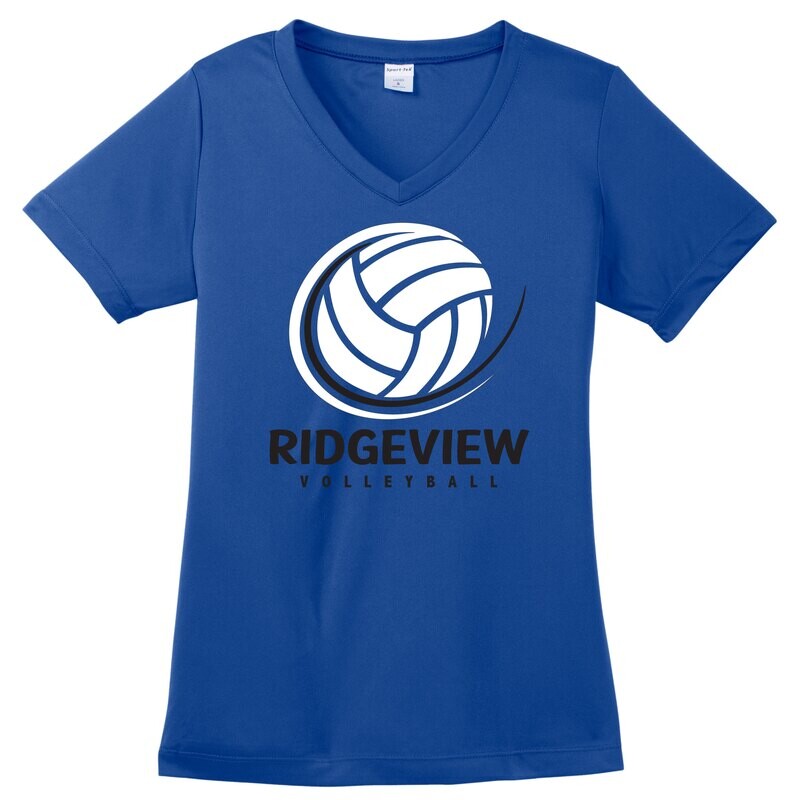 Sport-Tek® Ladies PosiCharge® Competitor™ V-Neck Tee - Swoosh Logo