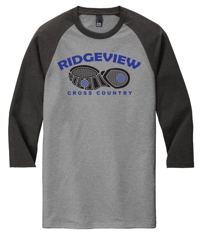 District ® Perfect Tri ® 3/4-Sleeve Raglan - Shoe Logo