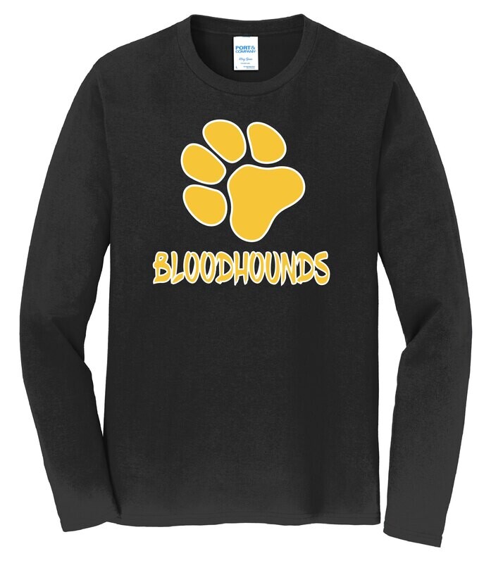 Port &amp; Company® Long Sleeve Fan Favorite™ Tee - Paw Logo
