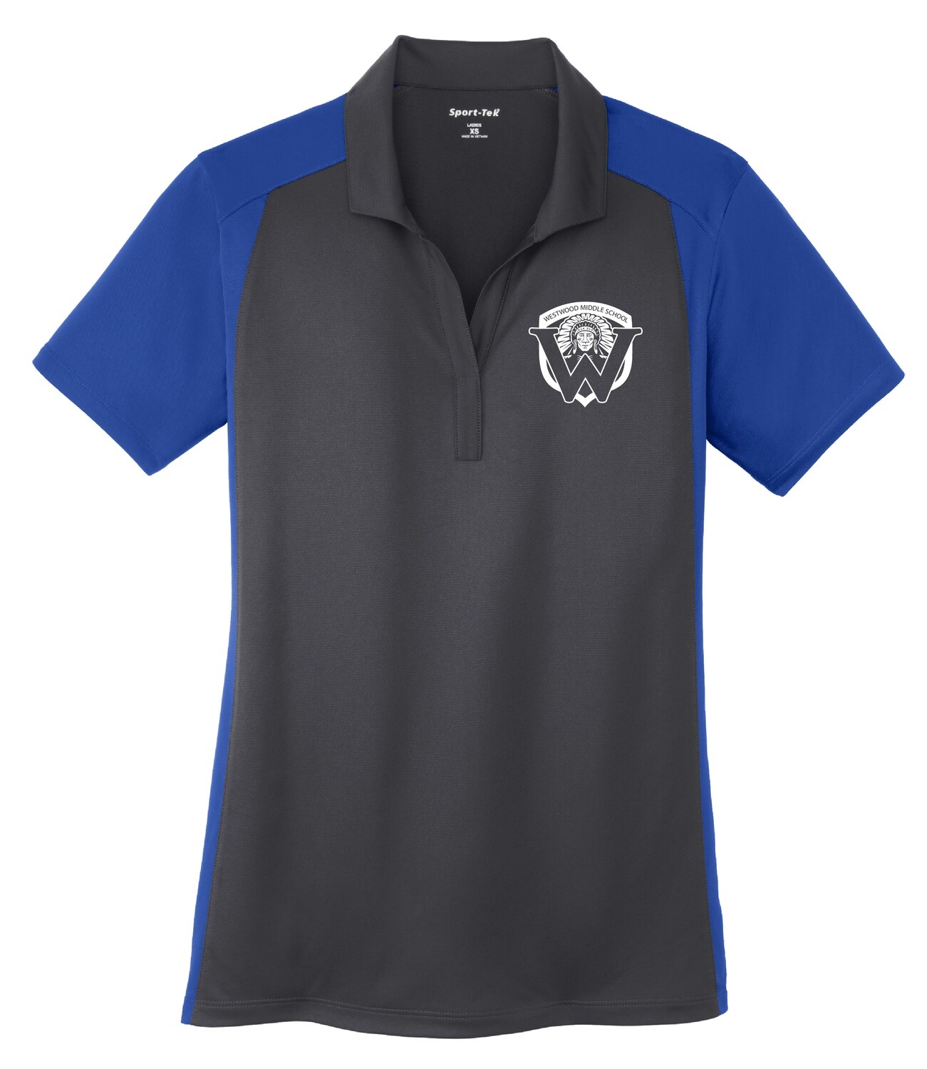 Sport-Tek® Ladies Colorblock Micropique Sport-Wick® Polo