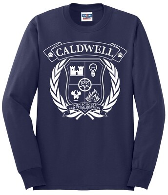 Caldwell Crest Long Sleeve Tee - Navy