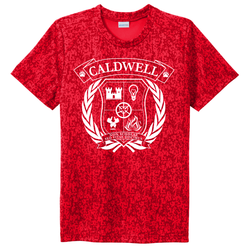Sport-Tek ® Digi Camo Crest Logo Tee - True Red