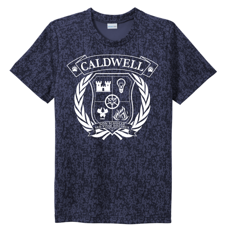 Sport-Tek ® Digi Camo Crest Logo Tee - True Navy